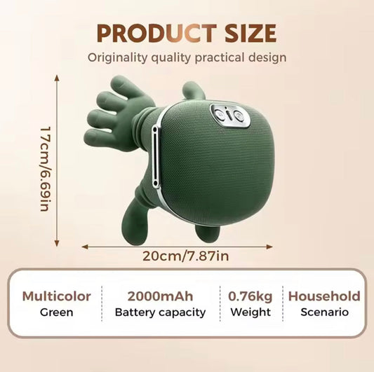 Heated Neck & Back Massager Pillow – Electric Bionic Shoulder Massager with Deep Kneading & Heat Therapy