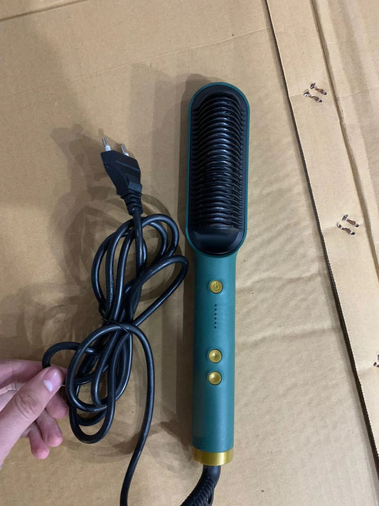 Professional Electric Hair Straightener Brush – Heated Comb for Straight & Curly Hair Styling Tool