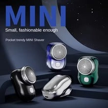 Mini Electric Travel Shaver for Men – Pocket Size Rechargeable Cordless Beard Trimmer, Washable & Painless Razor