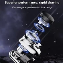Mini Electric Travel Shaver for Men – Pocket Size Rechargeable Cordless Beard Trimmer, Washable & Painless Razor
