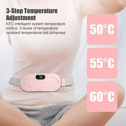 Period Heating Pad for Girls – Electric Waist Belt for Cramps Relief with Heat & Vibration Massage