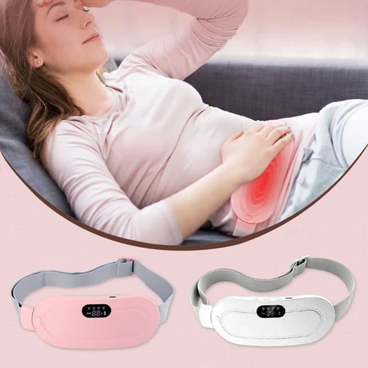 Period Heating Pad for Girls – Electric Waist Belt for Cramps Relief with Heat & Vibration Massage